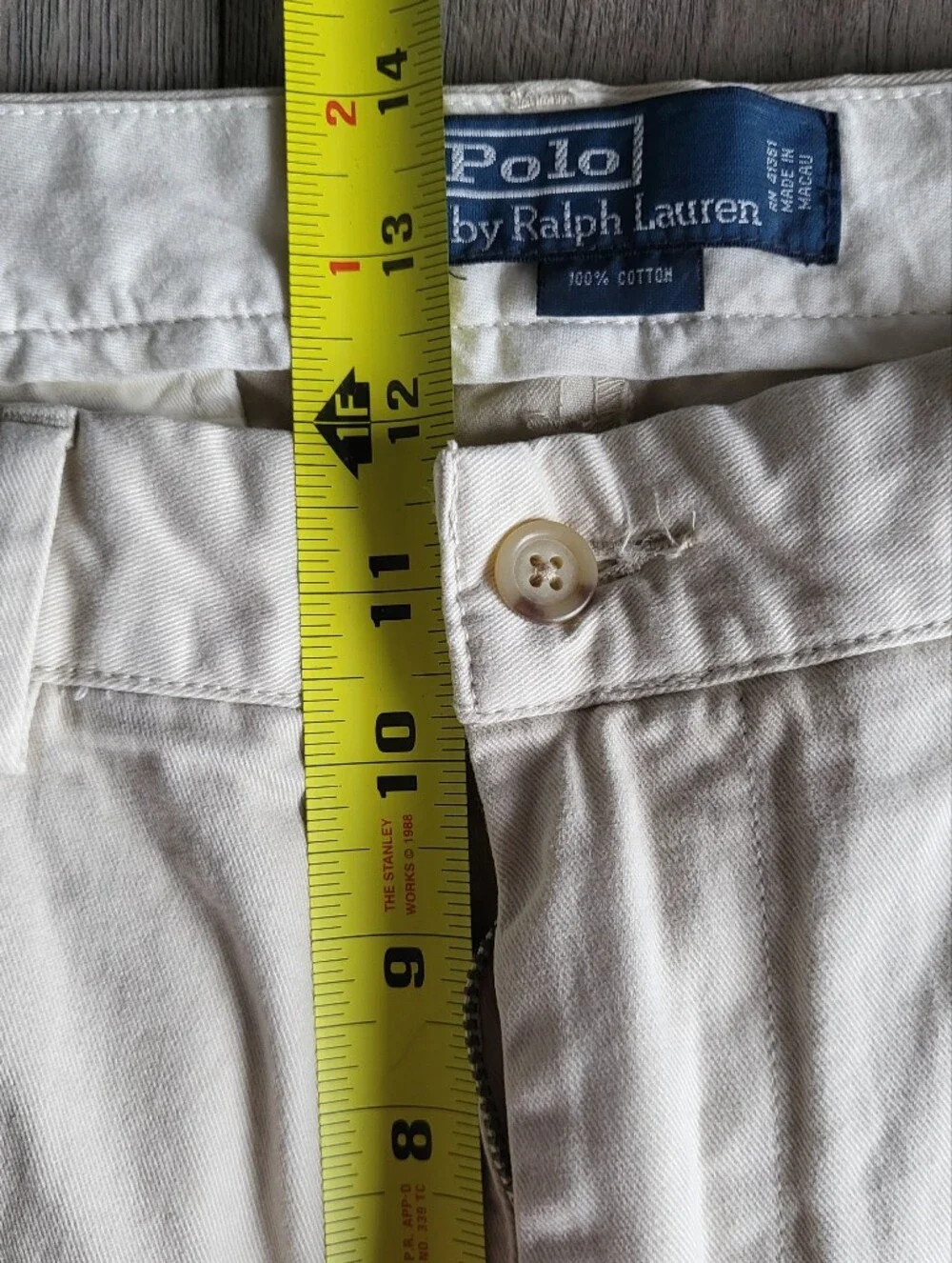 Polo Ralph Lauren Prospect Pant Men 35x30 Beige Khaki Chino Trouser DeadstockNWT